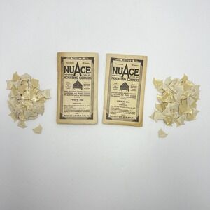 Vintage NuAce White Mounting Corners Scrapbooking Photo Ephemera Junk Journal